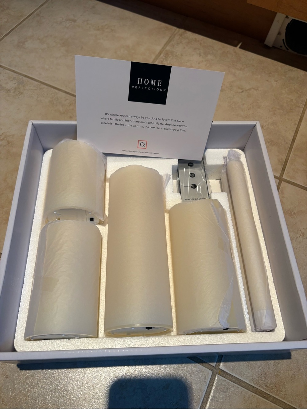 Home reflections Candle Set with Remote